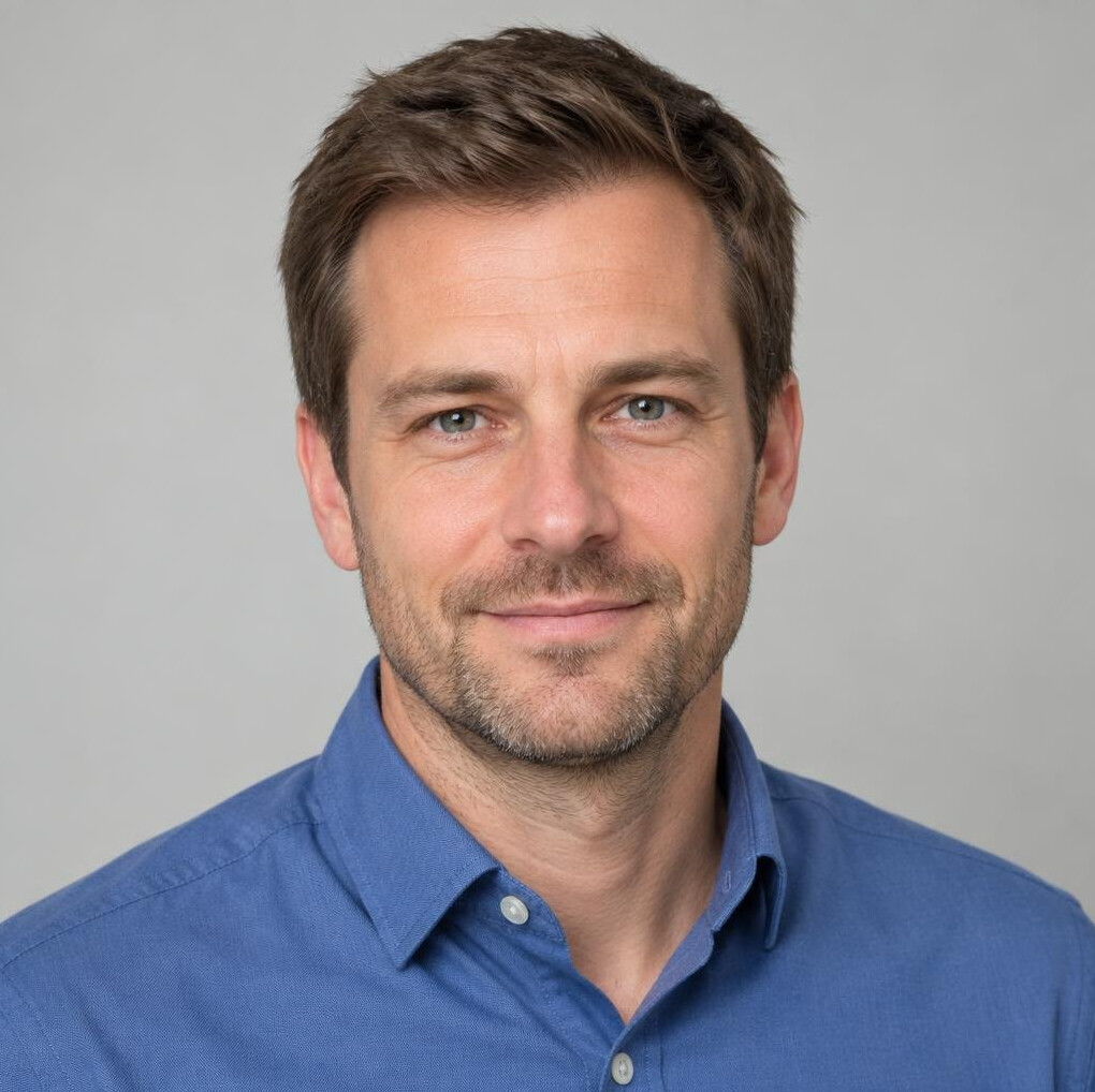 Portrait of a smiling man in a shirt