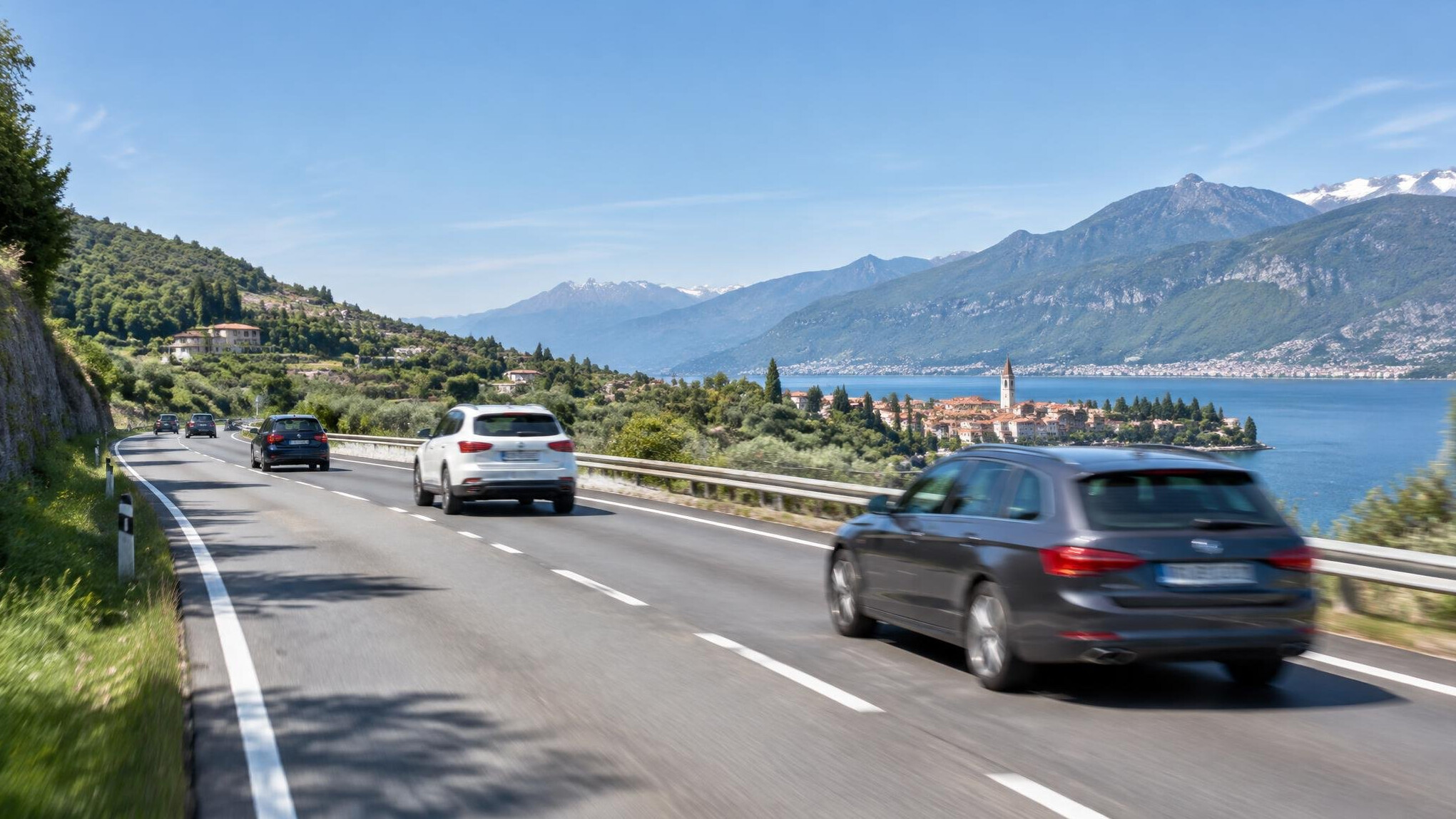 Cars driving on a road in daylight