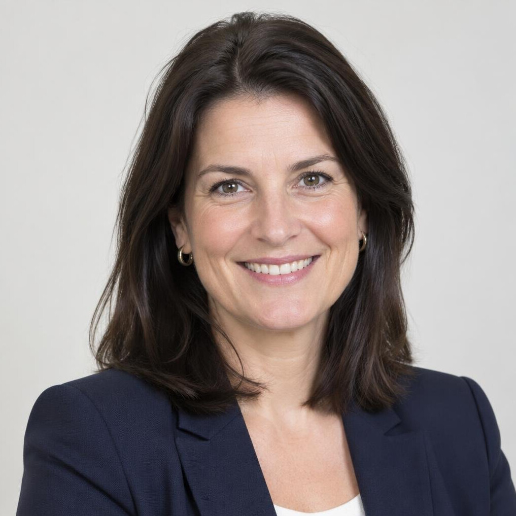 Portrait of a smiling businesswoman in a blazer